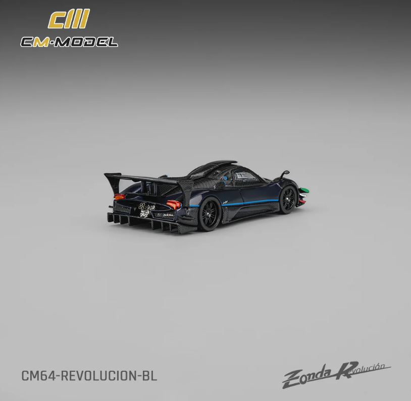 CM Model 1:64 Pagani Zonda Revolucion Metallic blue