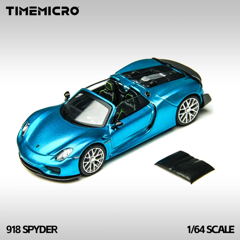 Time Micro 1:64 Porsche 918 Spyder (Metallic Blue)