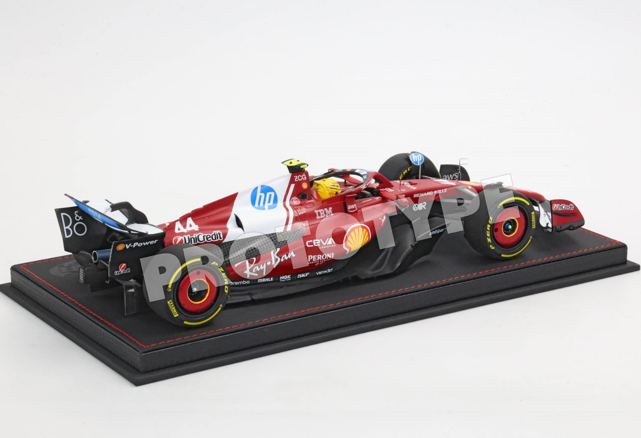 [PRE-ORDER] BBR 1:18 Ferrari SF25 F1 China GP - WINNER HAMILTON