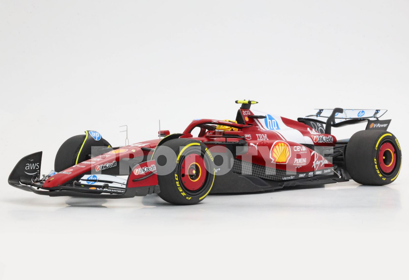 [PRE-ORDER] BBR 1:18 Ferrari SF25 F1 China GP - WINNER HAMILTON