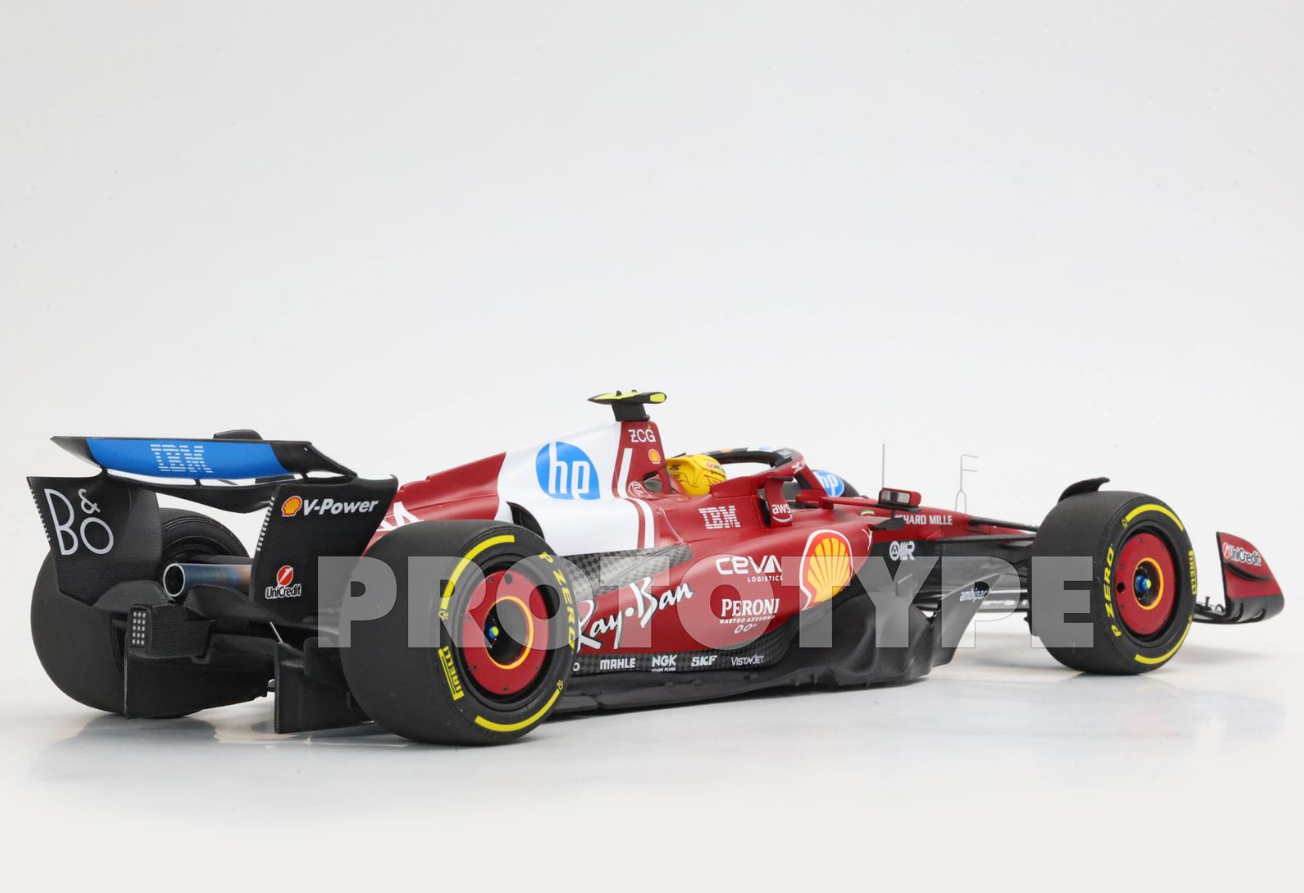 [PRE-ORDER] BBR 1:18 Ferrari SF25 F1 China GP - WINNER HAMILTON