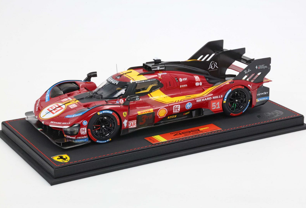 PREORDER BBR 1:18 Ferrari 499P car n. 51 - 3rd Qatar 1812km 2025