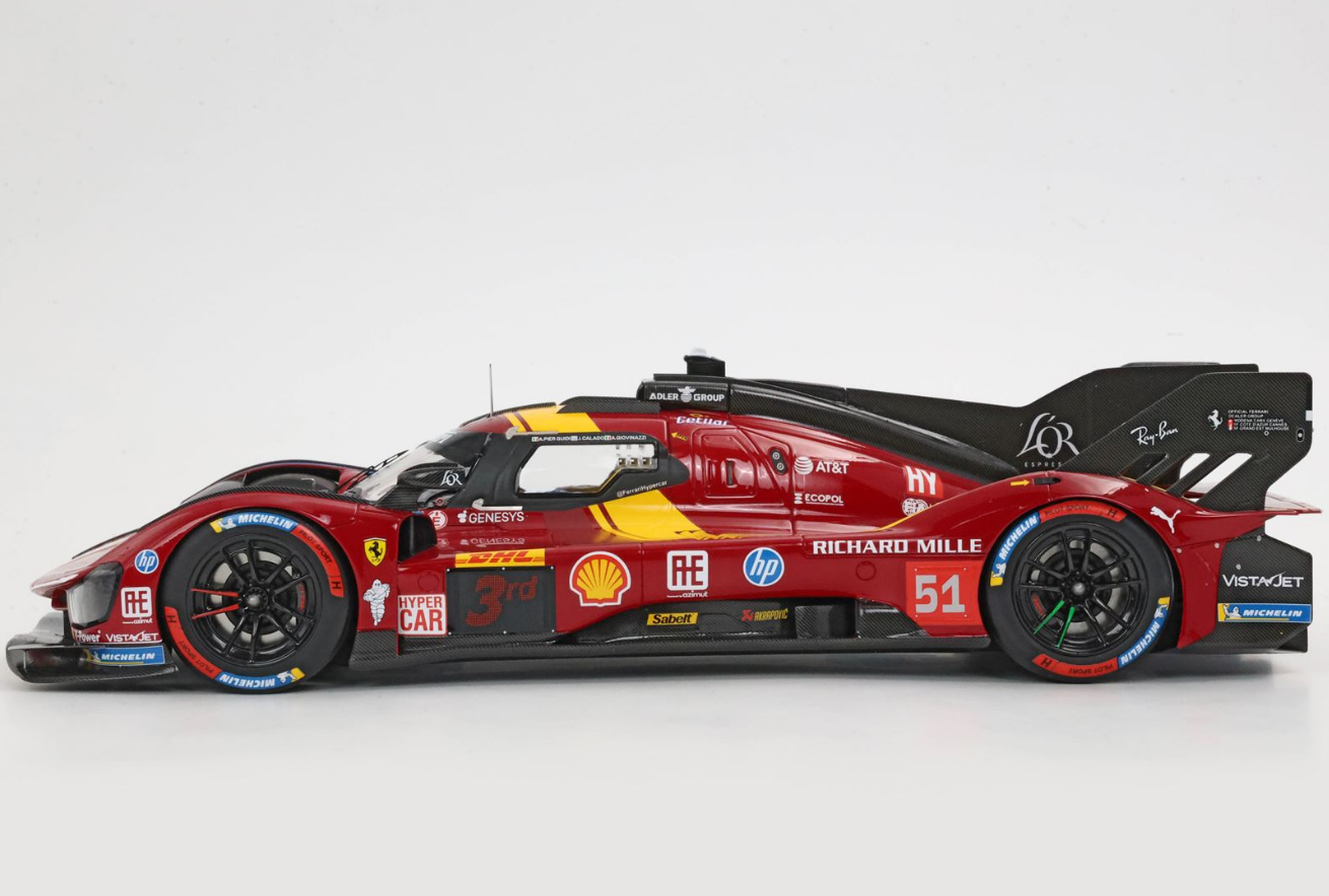 PREORDER BBR 1:18 Ferrari 499P car n. 51 - 3rd Qatar 1812km 2025