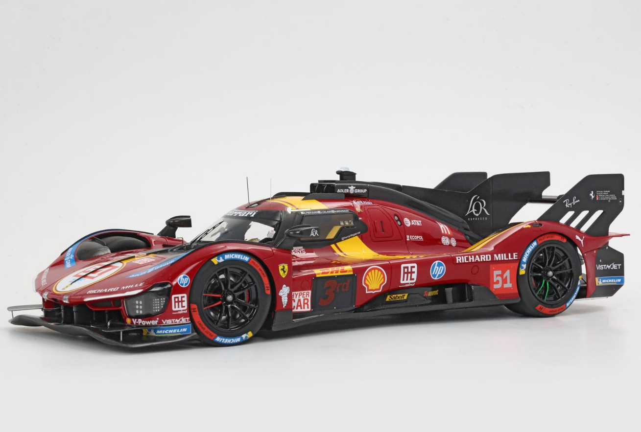 PREORDER BBR 1:18 Ferrari 499P car n. 51 - 3rd Qatar 1812km 2025