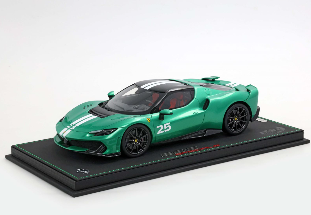 BBR 1:18 Ferrari 296 Speciale Showcar (Verde Nurburgring with livery)
