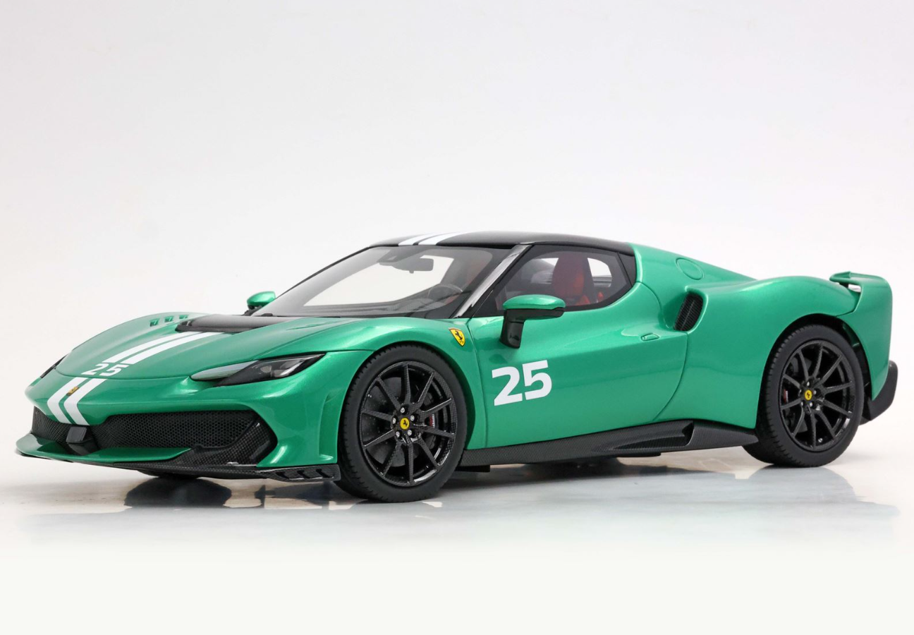BBR 1:18 Ferrari 296 Speciale Showcar (Verde Nurburgring with livery)