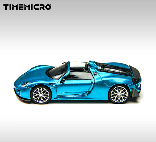 PREORDER Time Micro 1:64 Porsche 918 Spyder (Blue)