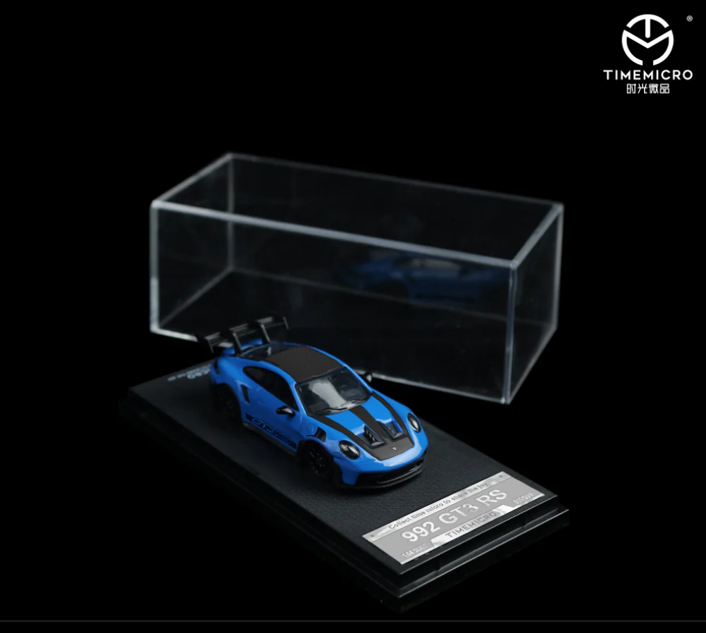 Time Micro 1:64 Porsche 911 (992) GT3 RS (Glacier Blue/Starry Blue)