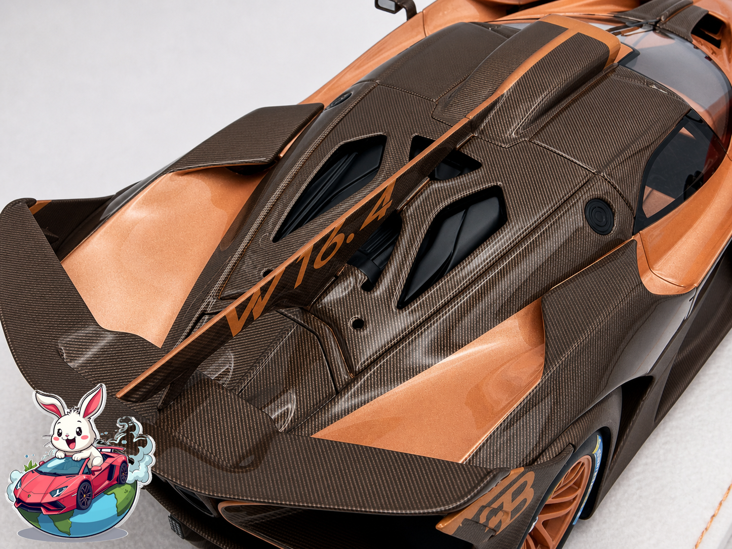 PREORDER Henson & Heaven 1:18 Bugatti Bolide (Brown Carbon) - Exclusive Model