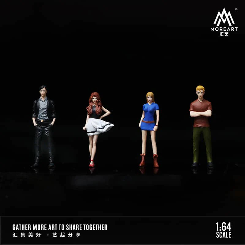 PREORDER MoreArt 1:64 Initial D Comic Doll Set