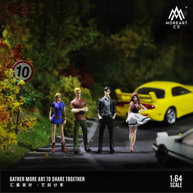 Moreart 1:64 Initial D Doll Set