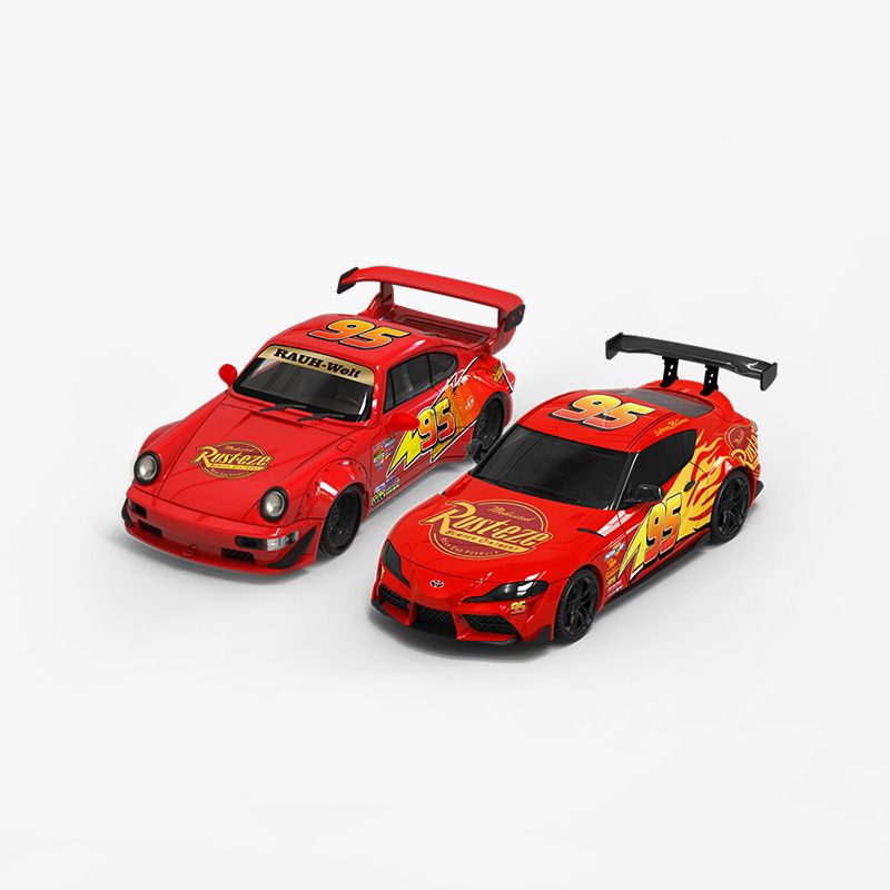 [PRE-ORDER] Cool Car 1:64 Porsche 964 RWB 'Lightning McQueen'