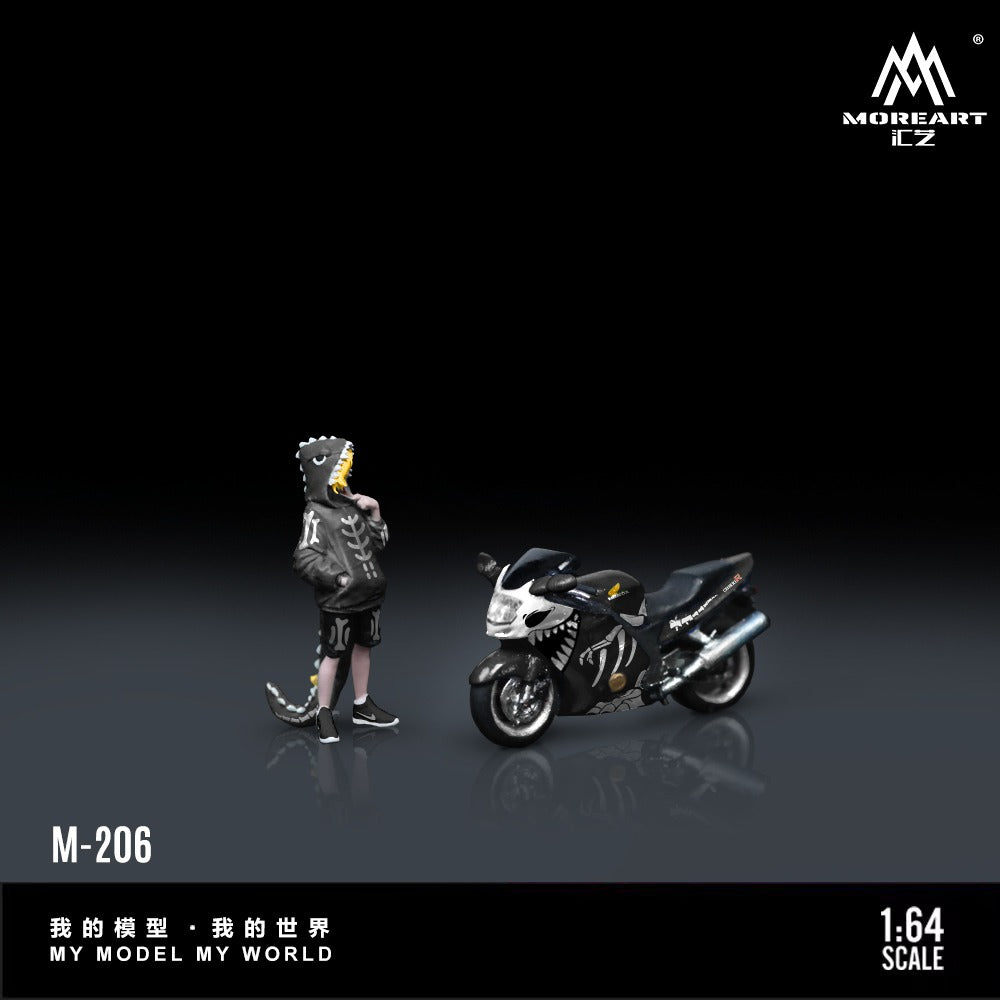 PREORDER MoreArt 1:64 Honda CBR1100XX Dragon Bike Figure Resin Model
