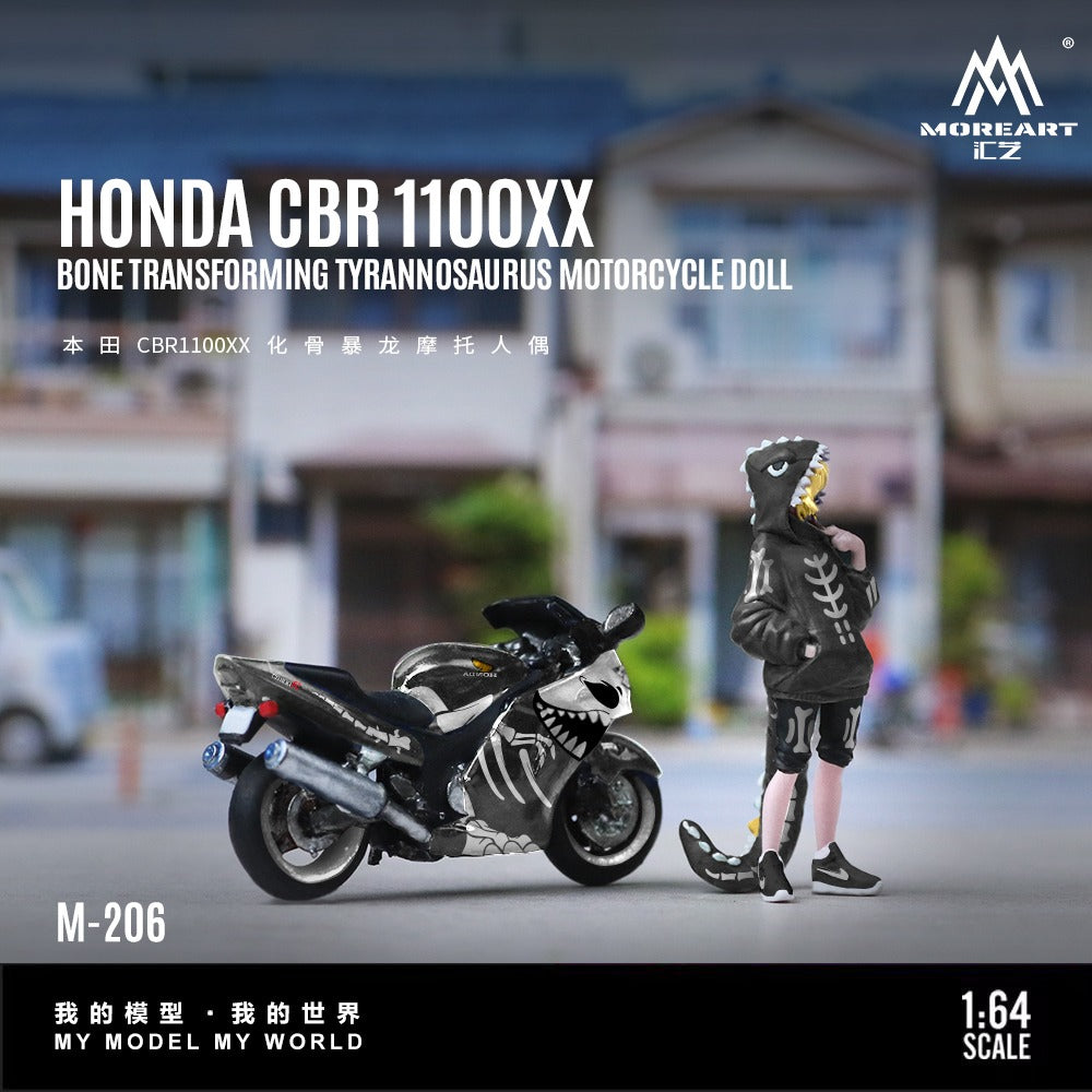 PREORDER MoreArt 1:64 Honda CBR1100XX Dragon Bike Figure Resin Model