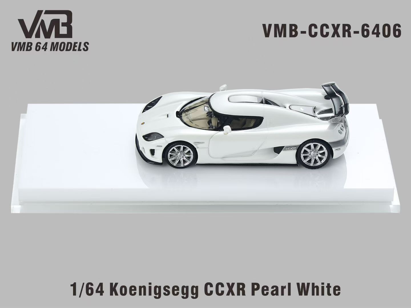[PRE-ORDER] VMB 1:64 Koenigsegg CCX-R (Pearl White)