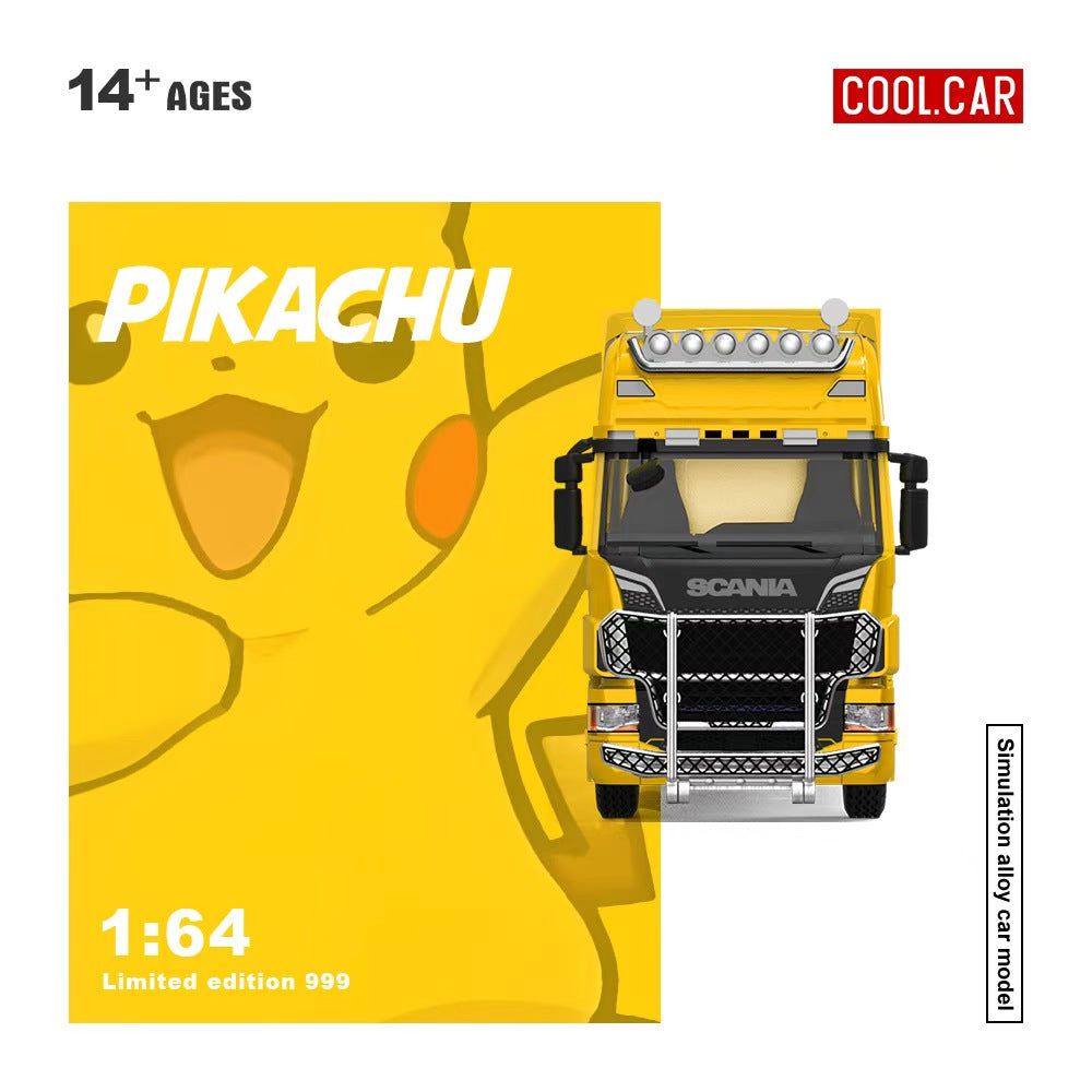 Cool Car 1:64 Scania Container Truck - Pokemon Pikachu