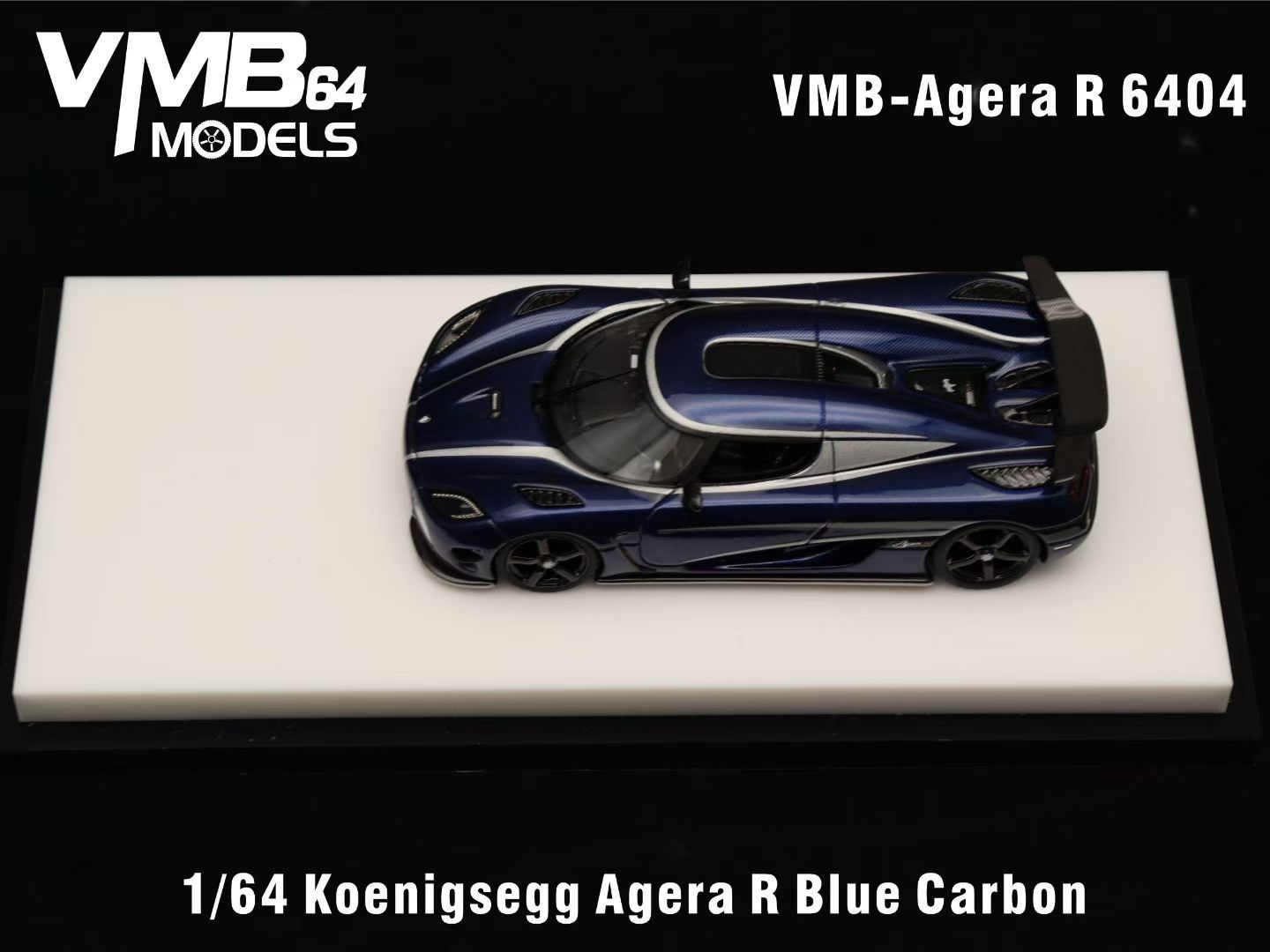 [PRE-ORDER] VMB 1:64 Koenigsegg Agera R (Blue Carbon)
