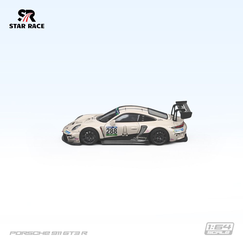PREORDER SR 1:64 Star Race Porsche 911 GT3 R - White - The Boring Concept