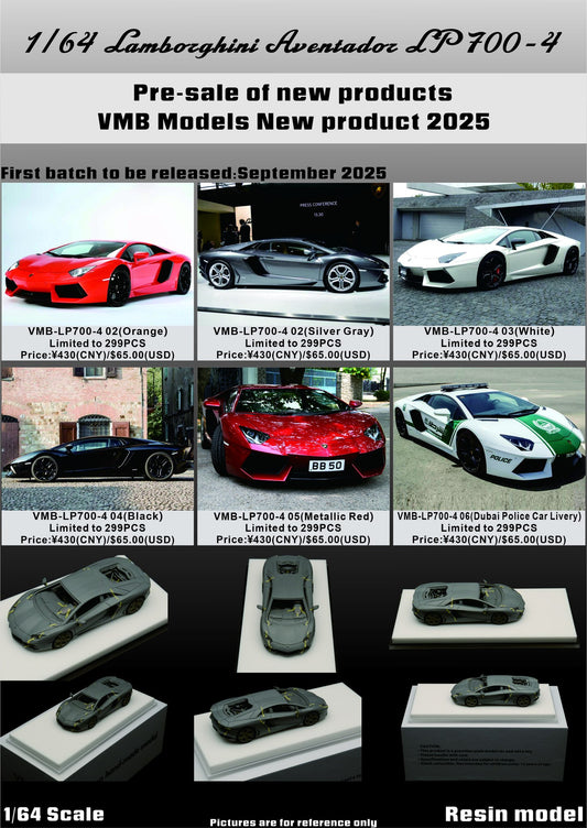 VMB Models 1:64 Lamborghini Aventador LP700-4