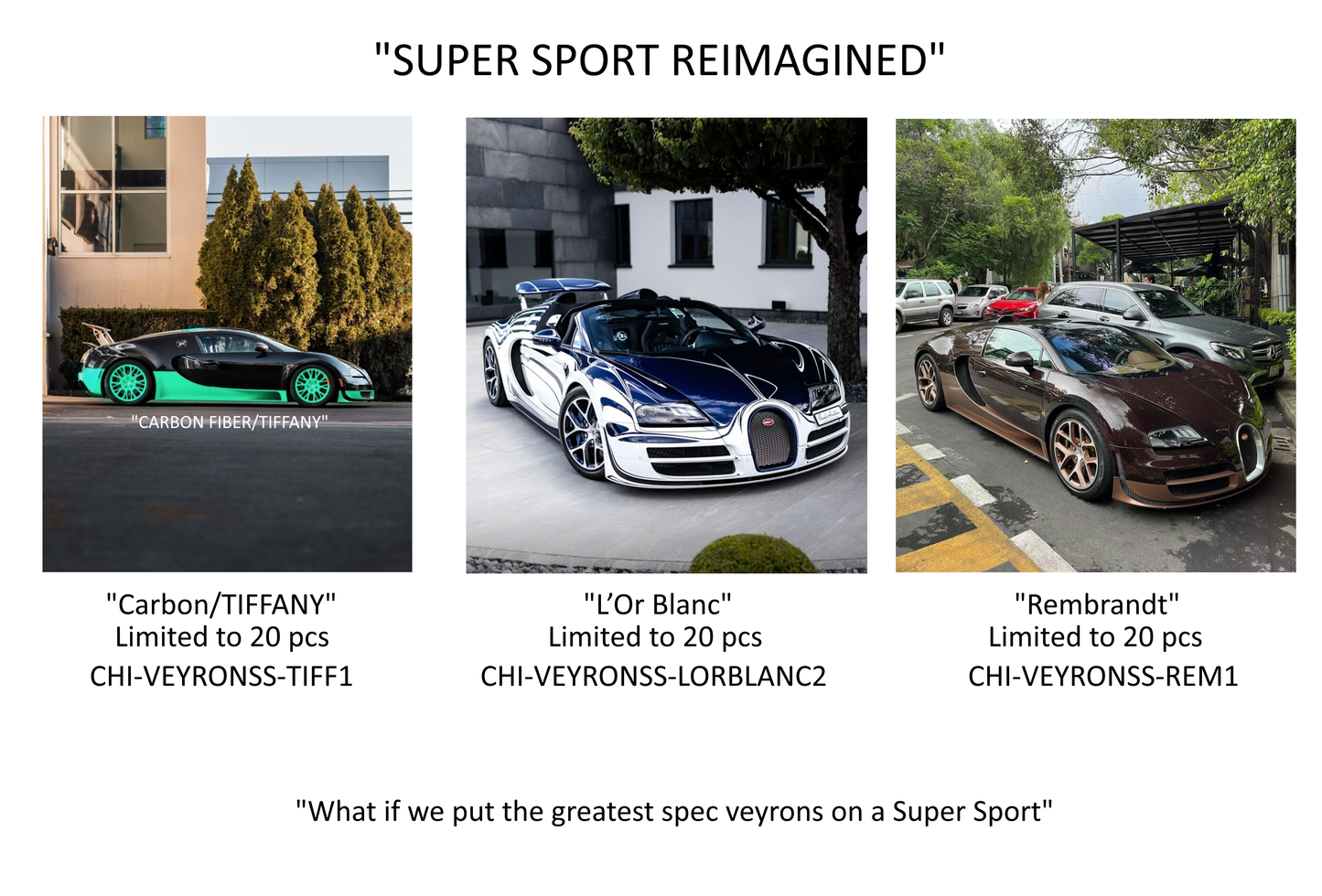 PREORDER VMB x Miniature Planet 1:18 Bugatti Veyron Super Sport 1:18