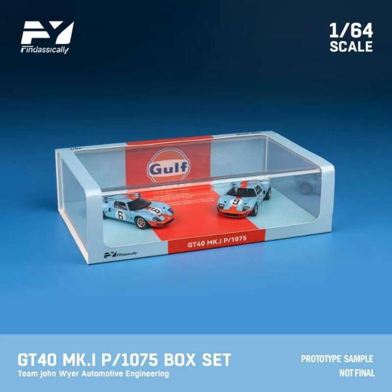 PREORDER Findassically 1:64 Ford GT40 MK.I Le Mans Winner Duo Set