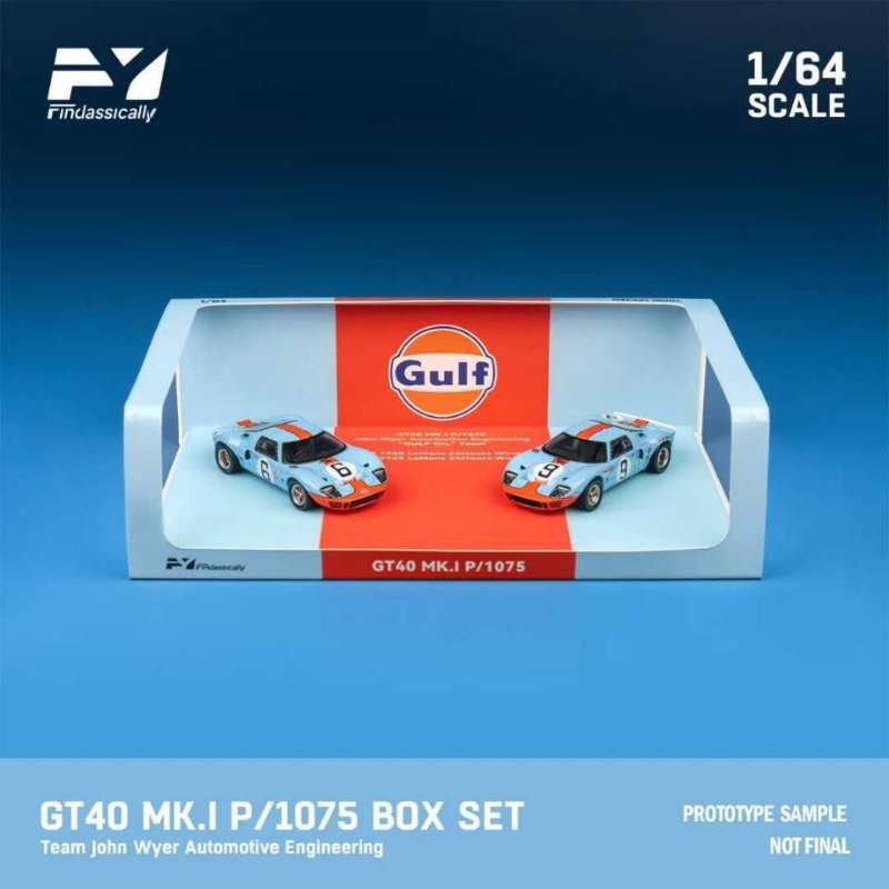PREORDER Findassically 1:64 Ford GT40 MK.I Le Mans Winner Duo Set