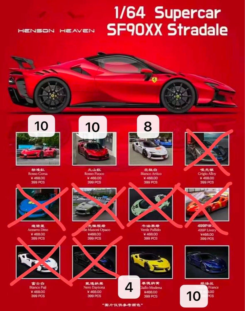 [PRE-ORDER] Henson & Heaven 1:64 Ferrari SF90XX Stradale