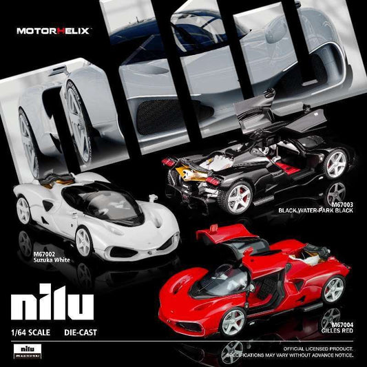 PREORDER Motorhelix 1:64 Nilu27 Nilu (White/Red/Black)