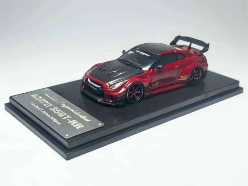 PREORDER MyModelCollect MC 1:64 Nissan GTR R35 LB-WORKS (Solid Red)