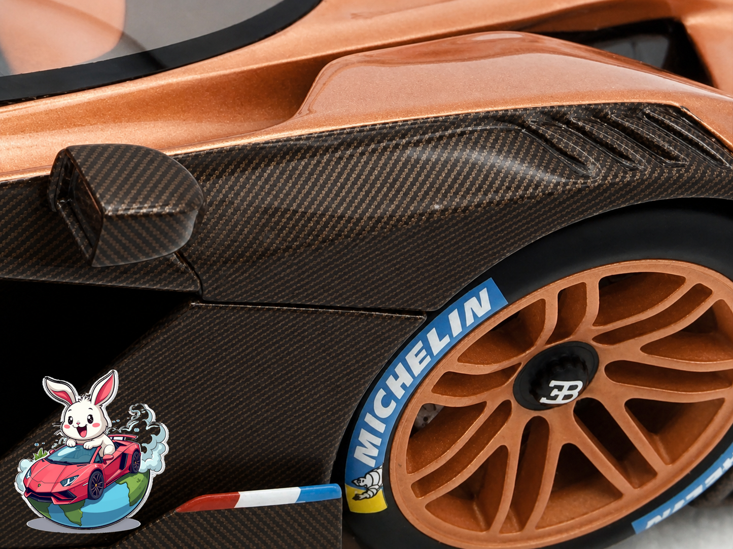 PREORDER Henson & Heaven 1:18 Bugatti Bolide (Brown Carbon) - Exclusive Model