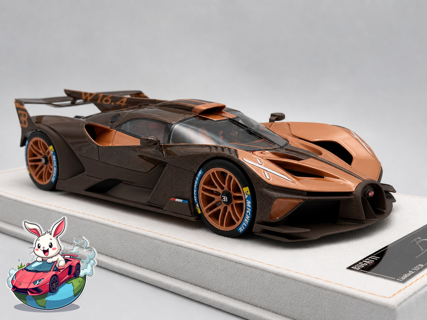 PREORDER Henson & Heaven 1:18 Bugatti Bolide (Brown Carbon) - Exclusive Model
